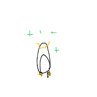 excited penguin drawing by guest-fhrhr7ocq in Artbitrator