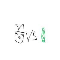 cat vs cucumber drawing by guest-fhrhr7ocq in Artbitrator