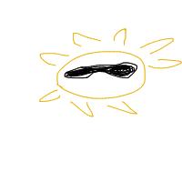 sun wearing sunglasses drawing by guest-vgkwihisg in Artbitrator