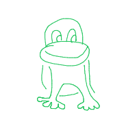 happy frog drawing by guest-x6h38yme in Artbitrator