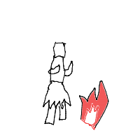 caveman discovering fire drawing by guest-1cic2d8lb in Artbitrator