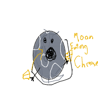 moon eating cheese drawing by guest-j0sinjt2b in Artbitrator