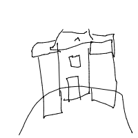 haunted house drawing by guest-0x3nbutf7 in Artbitrator