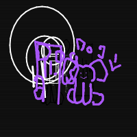 dog waiting at door drawing by guest-ybk41ircm in Artbitrator