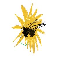 sun wearing sunglasses drawing by guest-xb1mnexp2 in Artbitrator