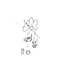 raining cats and dogs drawing by rena in Artbitrator