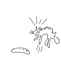 cat vs cucumber drawing by guest-d0tf4hd55 in Artbitrator