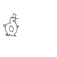 penguin with a hat drawing by guest-hpcaw9p4t in Artbitrator