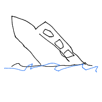 sinking ship drawing by guest-6zkzelwqz in Artbitrator
