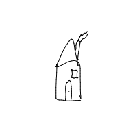 house with chimney drawing by guest-tupcnhbgm in Artbitrator