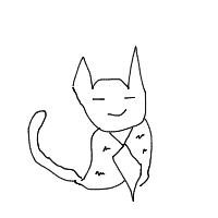 cat with tie drawing by guest-6ewhgpm29 in Artbitrator