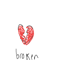 broken heart drawing by guest-diujetxzv in Artbitrator
