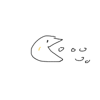pac-man drawing by jasss in Artbitrator