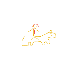 knight riding a horse drawing by jasss in Artbitrator