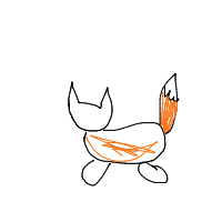 fox drawing by mablemaplelover in Artbitrator