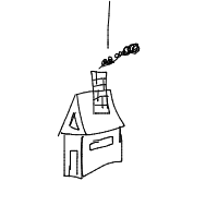 house with chimney drawing by guest-10rsaek0y in Artbitrator
