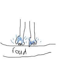 cold feet drawing by bellapras in Artbitrator