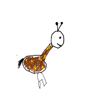 giraffe with scarf drawing by dani in Artbitrator