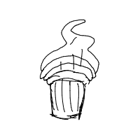 cupcake with cherry drawing by guest-69ygqbcc6 in Artbitrator