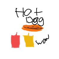 hot dog drawing by guest-huzjonbfh in Artbitrator