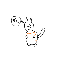 cat knocking things off table drawing by guest-1ojqh8rjf in Artbitrator