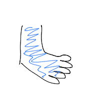 cold feet drawing by viiqqi in Artbitrator