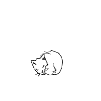 sleeping cat drawing by guest-7mmrhminq in Artbitrator