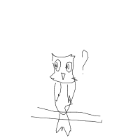 confused owl drawing by guest-7mmrhminq in Artbitrator
