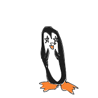 excited penguin drawing by guest-7mmrhminq in Artbitrator