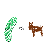 cat vs cucumber drawing by guest-zij45orlk in Artbitrator
