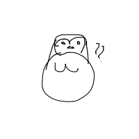 confused owl drawing by ananimal in Artbitrator