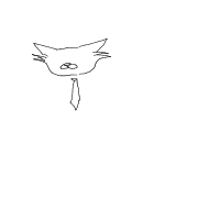 cat with tie drawing by guest-hng6peet0 in Artbitrator