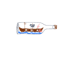 ship in bottle drawing by guest-rlpdcncie in Artbitrator