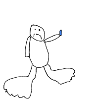 bigfoot taking selfie drawing by tzot in Artbitrator