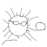 sun wearing sunglasses drawing by guest-am8s8a1y8 in Artbitrator