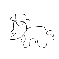 bear with a hat drawing by mikey in Artbitrator