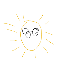 sun wearing sunglasses drawing by guest-466p20qv0 in Artbitrator