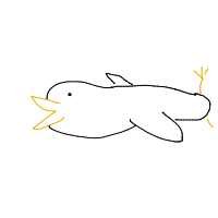 penguin sliding drawing by mikey in Artbitrator