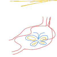butterflies in stomach drawing by guest-beq1iy07n in Artbitrator