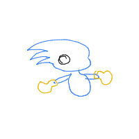 sonic drawing by guest-lve2ranjq in Artbitrator
