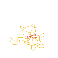 cat with tie drawing by guest-lve2ranjq in Artbitrator