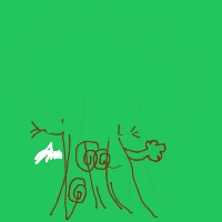 tree giving high five drawing by guest-7fgjqvshg in Artbitrator