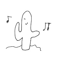 dancing cactus drawing by guest-r2drnftt0 in Artbitrator