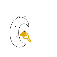 moon eating cheese drawing by guest-r2drnftt0 in Artbitrator