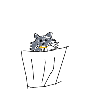 raccoon trash panda drawing by guest-dm5nfi5c8 in Artbitrator