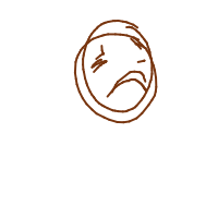sad face drawing by elyon in Artbitrator