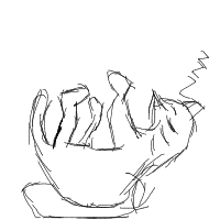 sleeping cat drawing by guest-ef0d2z02c in Artbitrator