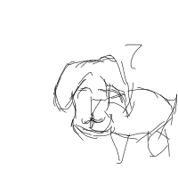 sleepy dog drawing by guest-ef0d2z02c in Artbitrator