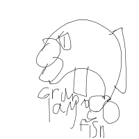 grumpy fish drawing by guest-ef0d2z02c in Artbitrator