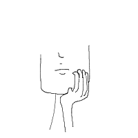 hand on chin drawing by guest-5w4kp9asq in Artbitrator